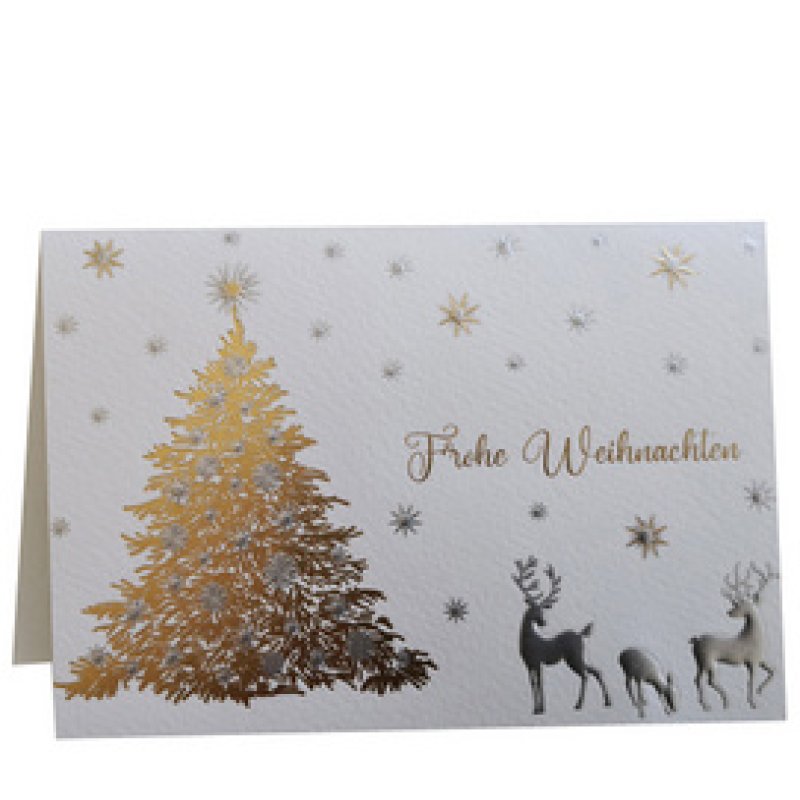 RÖMERTURM Weihnachtskarte "Weiße Kugeln"