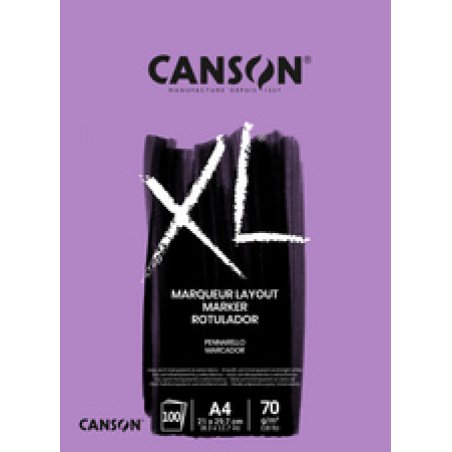 CANSON Bloc croquis et études "XL MARKER", 70 g/m2, A4