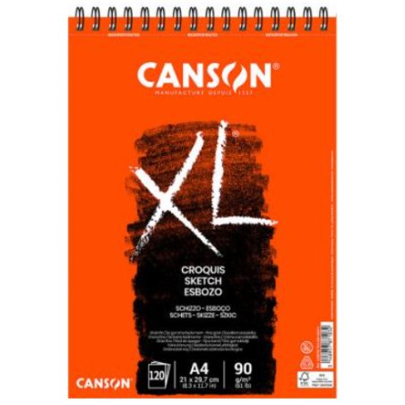 CANSON Bloc à croquis et esquisse "XL CROQUIS", A5, 90 g/m2