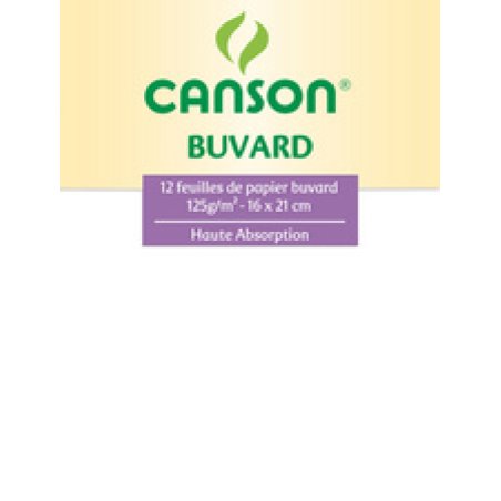 CANSON Buvard, 160 x 210 mm, 125 g/m2, blanc