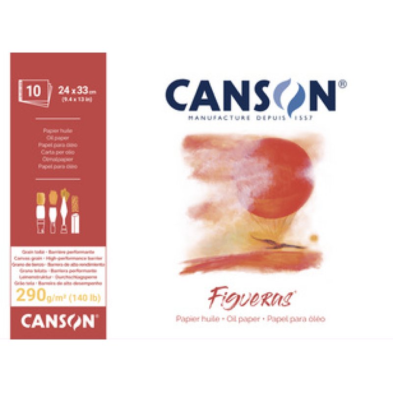 CANSON Bloc papier dessin "Figueras", 330 x 240 mm, 290 g/m2
