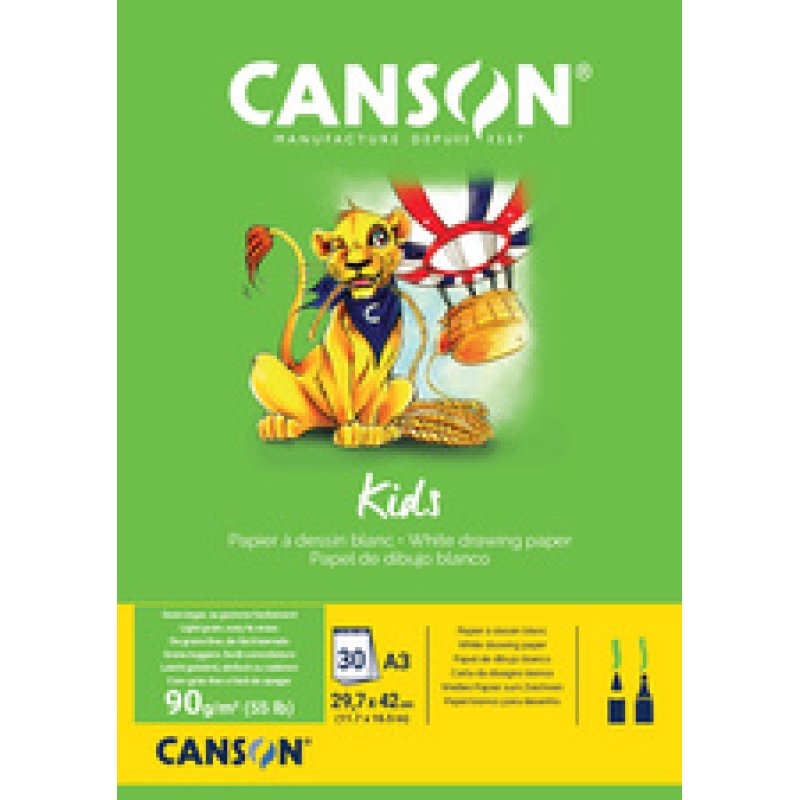 CANSON Bloc à dessin Kids, A5, 90 g/m2, 30 feuilles