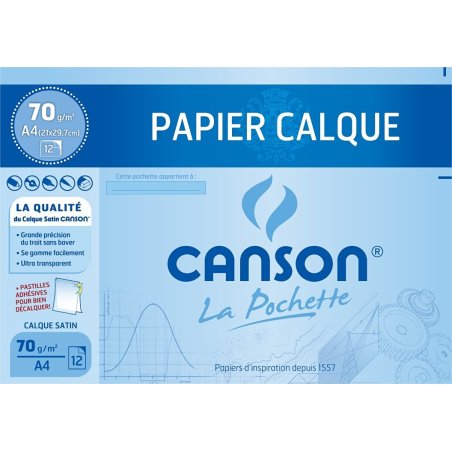 Canson 200006565 papier brouillon 12 feuilles