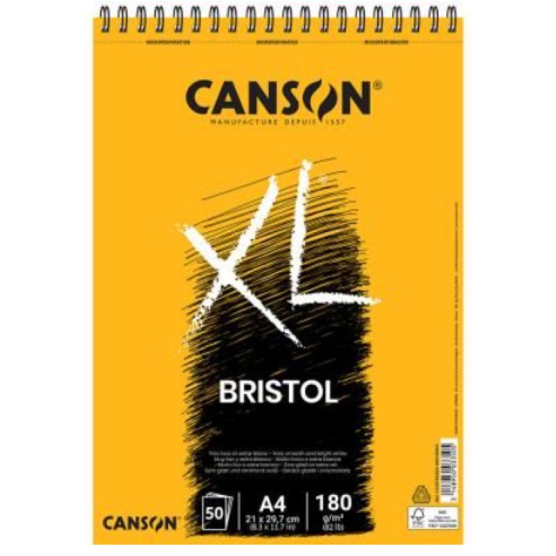 CANSON Bloc à croquis et études XL Bristol, A3