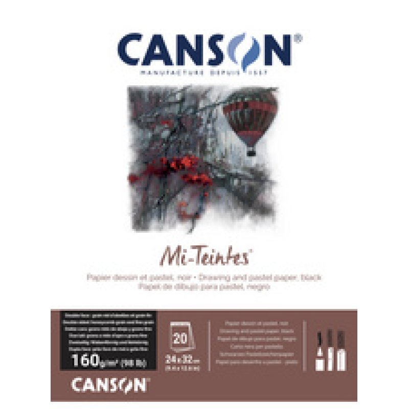 CANSON Papier beaux-arts Mi-Teintes, en album, 240 x 320 mm
