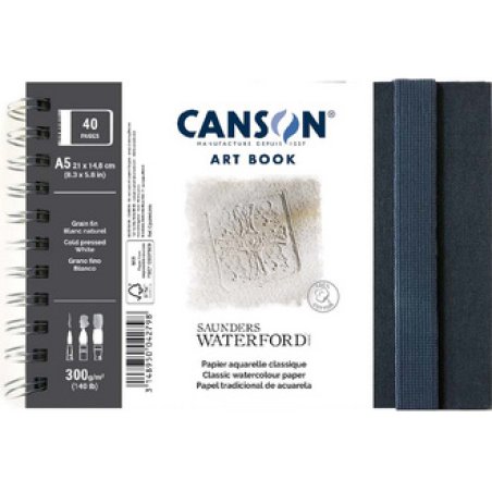 CANSON Carnet de dessin ART BOOK Saunders Waterford, A5