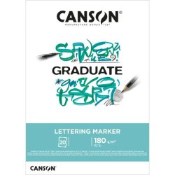 CANSON Bloc de dessin GRADUATE LETTERING MARKER, A4