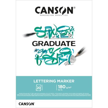 CANSON Bloc de dessin GRADUATE LETTERING MARKER, A3