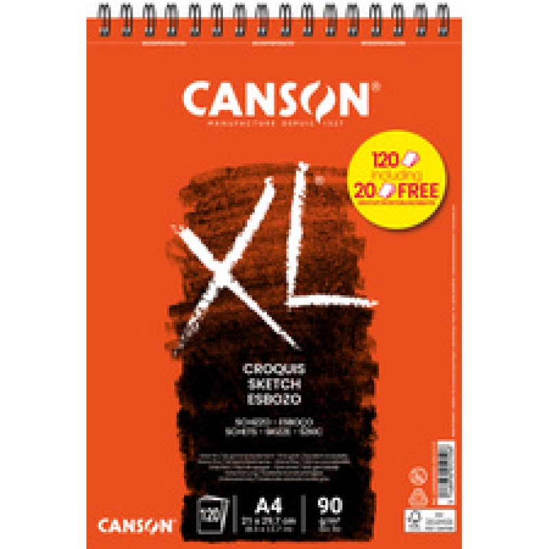 CANSON Bloc croquis et esquisse XL CROQUIS Promo, A5