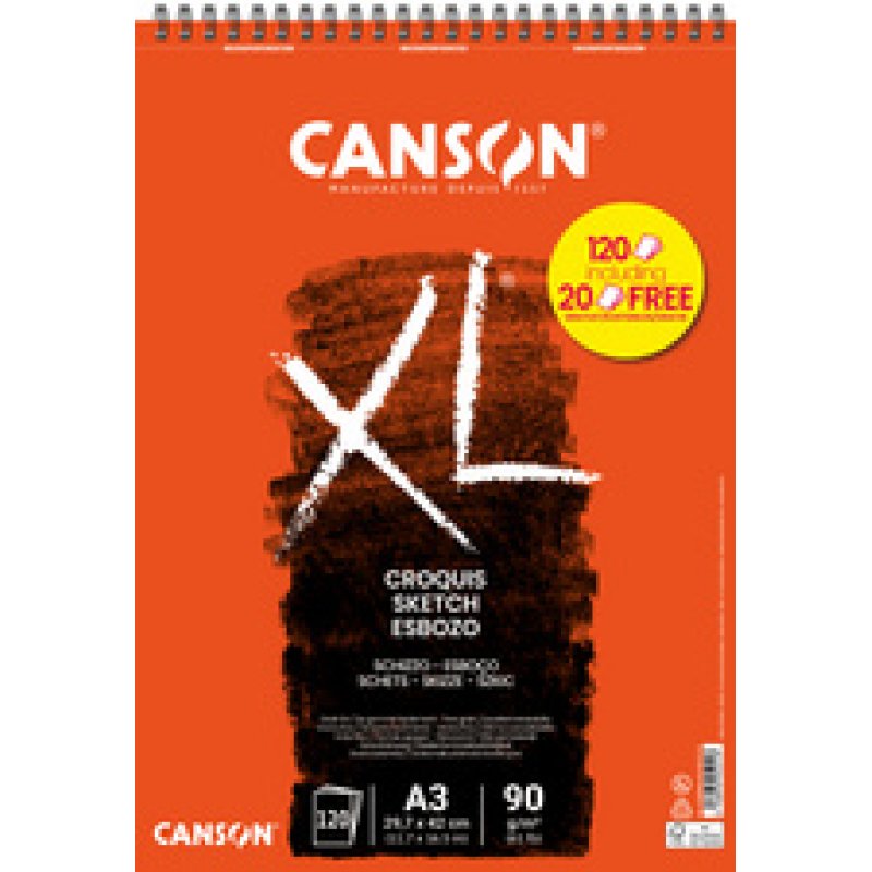 CANSON Bloc croquis et esquisse XL CROQUIS Promo, A5