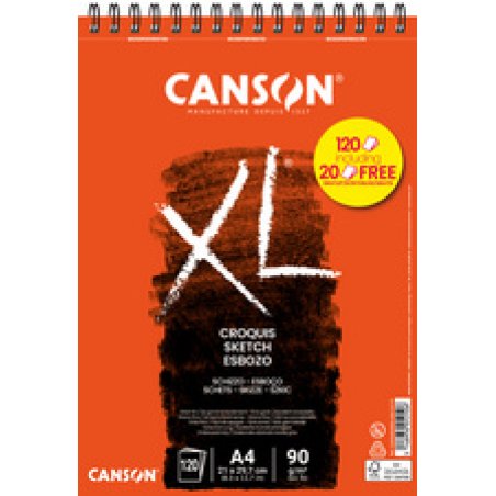 CANSON Bloc croquis et esquisse XL CROQUIS Promo, A4