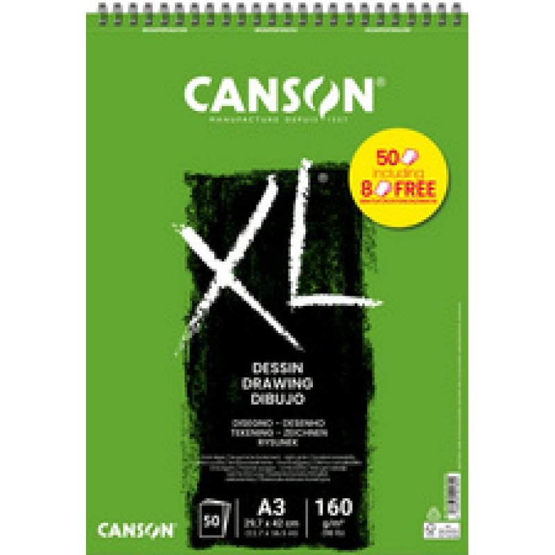 CANSON Bloc à croquis et études XL DESSIN Promo, A5