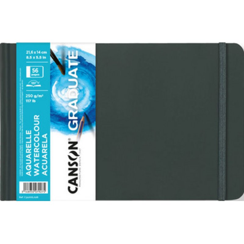 CANSON Carnet à croquis GRADUATE Aquarelle, noir