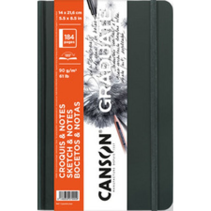 CANSON Carnet à croquis GRADUATE SKETCH & NOTES, gris clair