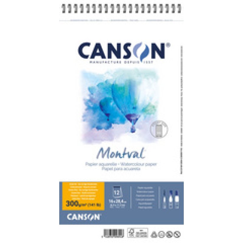 CANSON Album de papier aquarelle "Montval", A3, 300 g/m2