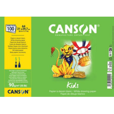 CANSON Papier à dessin Kids, A3, 90 g/m2