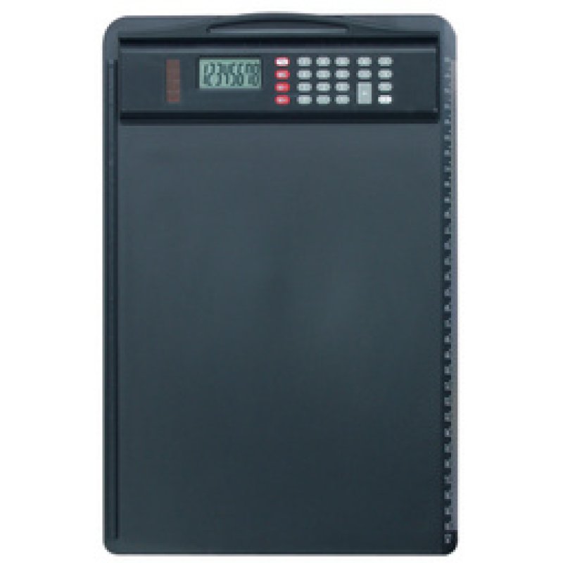 Alassio Porte-bloc, A4, avec calculatrice, noir