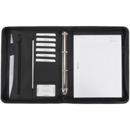 Alassio Serviette classeur "Office Set", noir