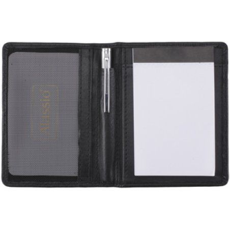 Alassio Etui pour bloc-notes, cuir, noir