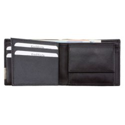 Alassio Portefeuille, format paysage, cuir, noir