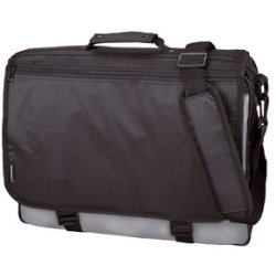 LiGHTPAK Sac à bandoulière "WAVE", Polyester, noir/gris