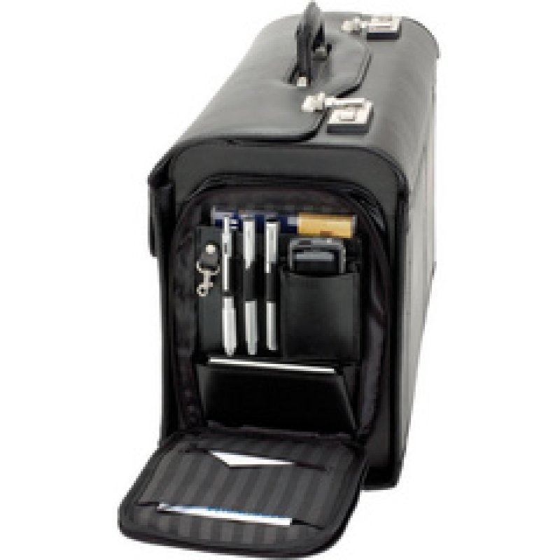 Alassio Valise pour pilotes "VERONA", cuir, noir