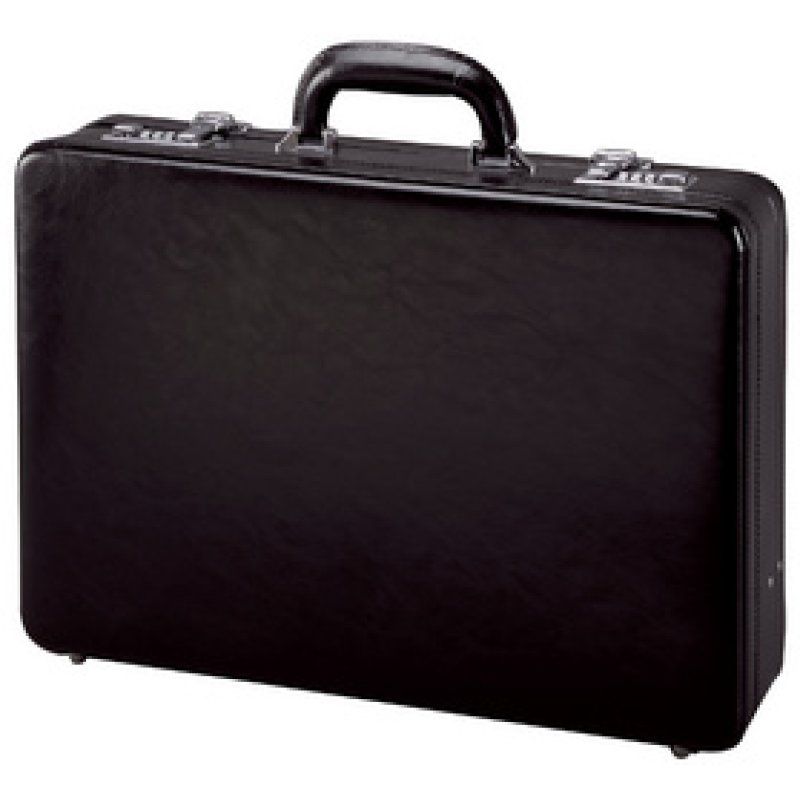 Alassio Attaché-case TAORMINA, cuir, noir
