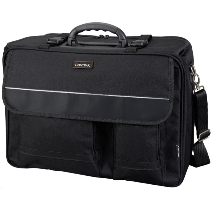 LIGHTPAK Valise de pilotes / Boardcase "THE FLIGHT", noir