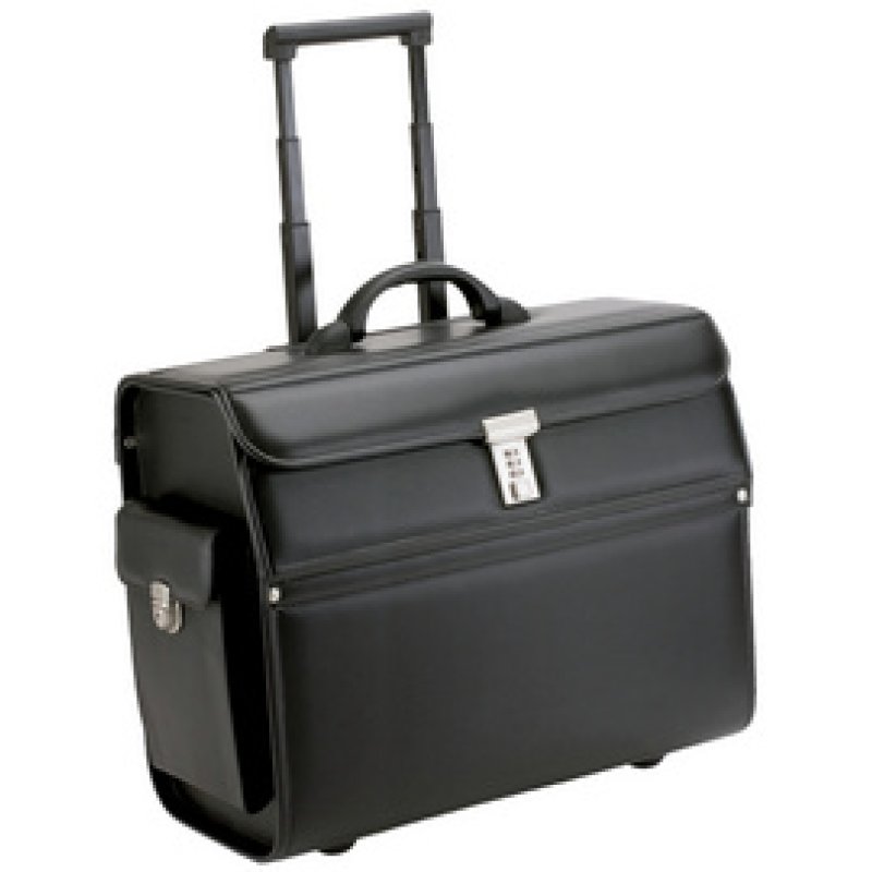 Alassio Valise pour pilotes "MONDO", similicuir, noir