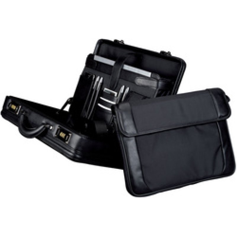 Alassio Attaché-case "MODICA", similicuir / nylon, noir