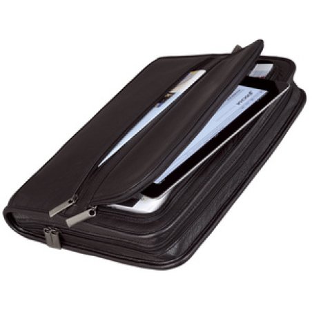 Alassio Serviette classeur "CARPO", A4, cuir nappa, noir