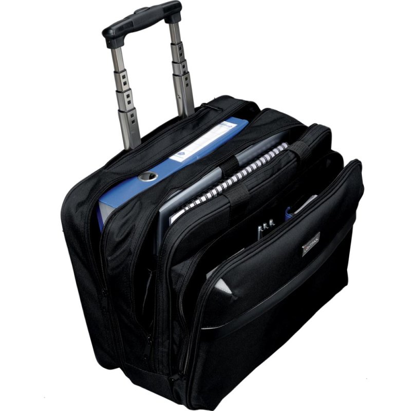 Lightpak 46099 laptop case 38.1 cm (15") Trolley case Black