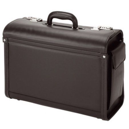 Alassio Valise pour pilotes "Genova", similicuir, noir