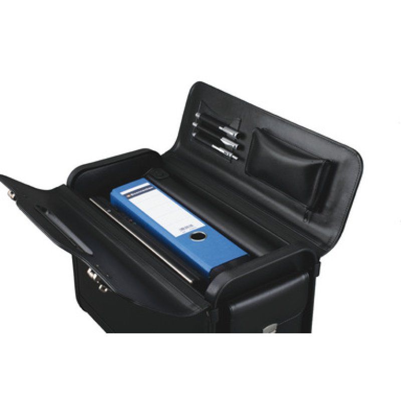 Alassio Valise pour pilotes "Genova", similicuir, noir