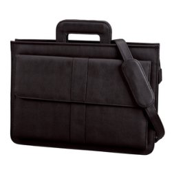 Alassio Porte-documents "AVERSA", similicuir, noir