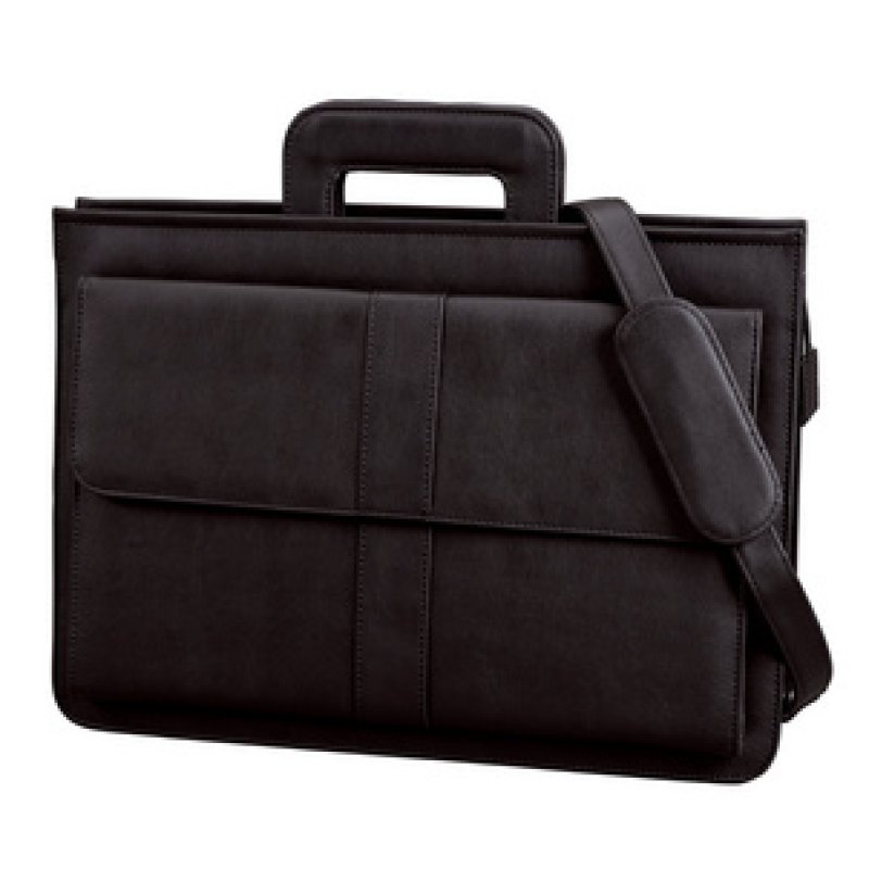 Alassio Porte-documents "AVERSA", similicuir, noir