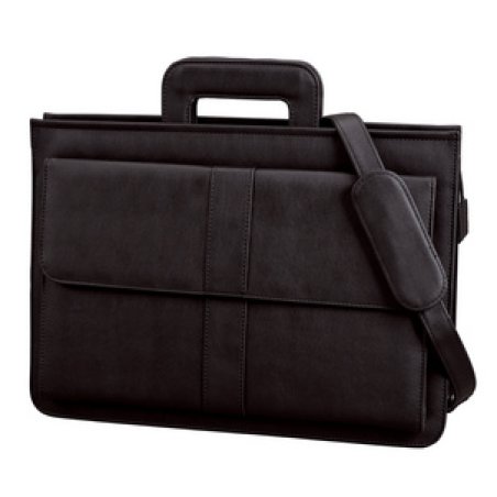 Alassio Porte-documents "AVERSA", similicuir, noir