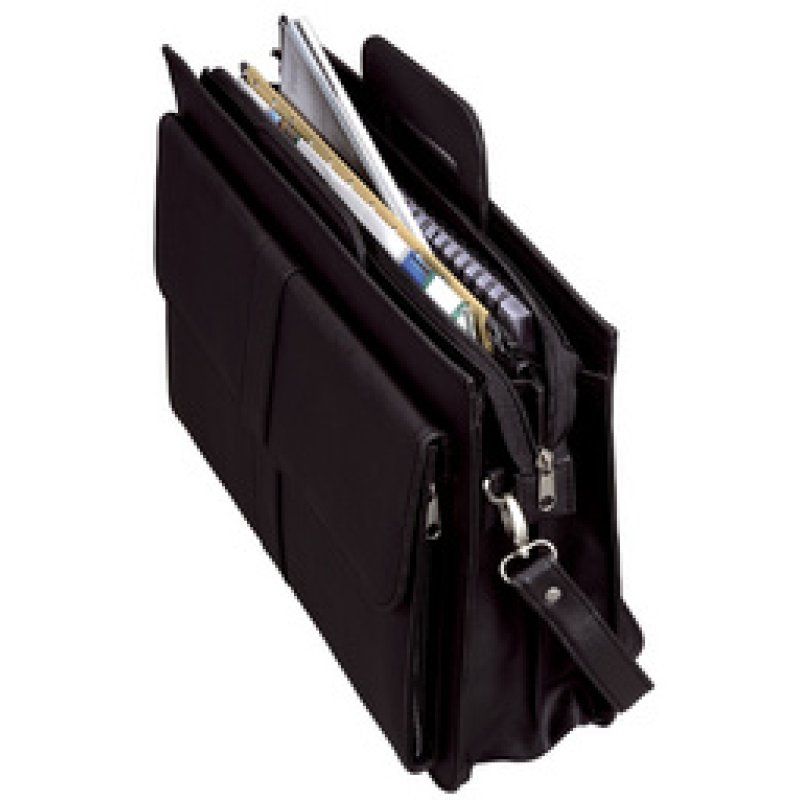 Alassio Porte-documents "AVERSA", similicuir, noir