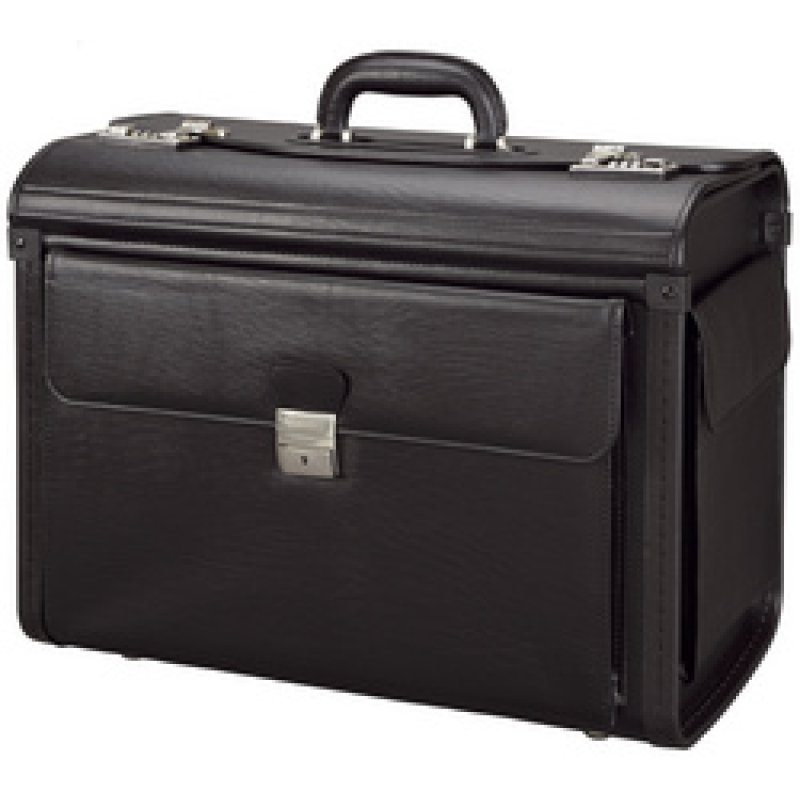 Alassio Valise pour pilotes "VICENZA", simili cuir, noir