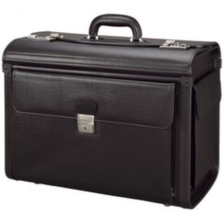 Alassio Valise pour pilotes "VICENZA", simili cuir, noir