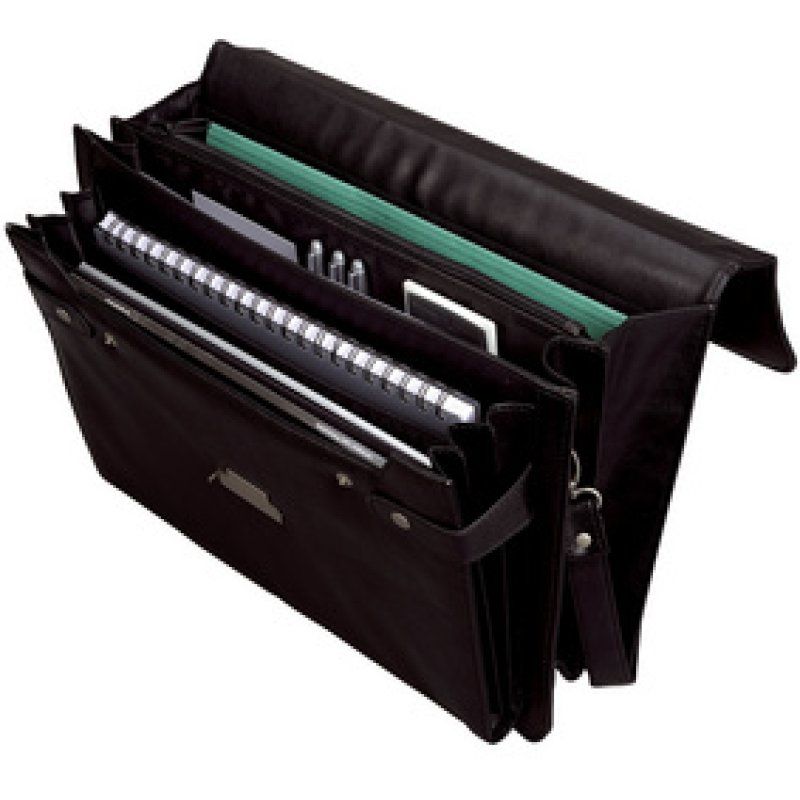 Alassio Porte-documents "CANTANA", similicuir, noir