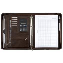 Alassio Serviette classeur "MASSA", A4, similicuir, noir