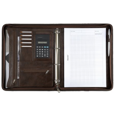 Alassio Serviette classeur "MASSA", A4, similicuir, noir