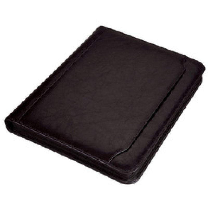 Alassio Serviette classeur "MASSA", A4, similicuir, noir