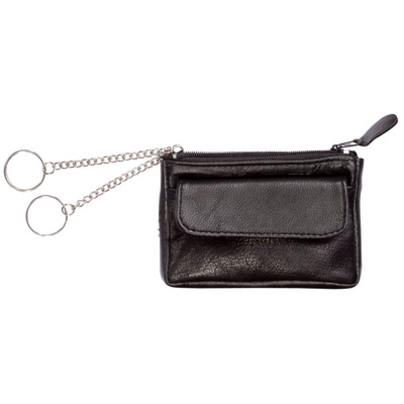 Alassio Etui porte-clés, cuir nappa, noir