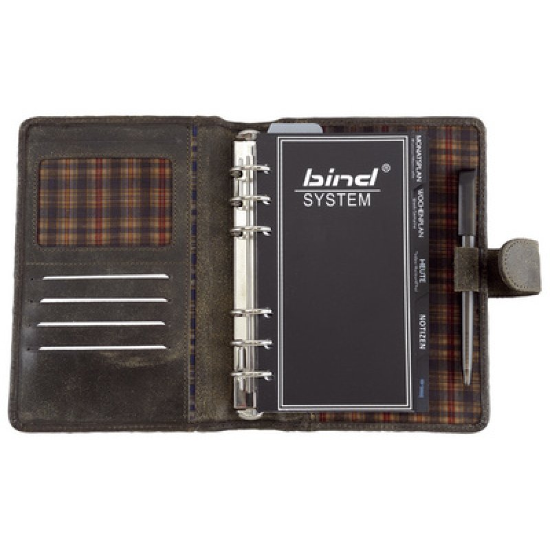 bind Terminplaner Modell 10101-1, A6, ohne Kalender, braun