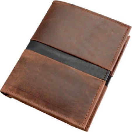 Alassio Portefeuille, cuir, format haut, marron foncé