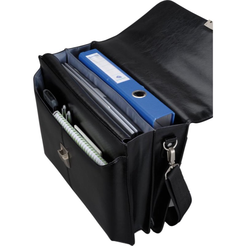 Alassio Porte-documents "FAENZA", cuir véritable