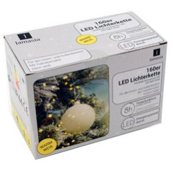 Jamasia Guirlande lumineuse LED, 160 ampoules, IP 44, vert