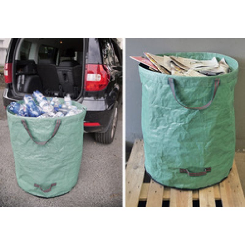 TerCasa Sac à végétaux, 272 litres, en polypropylène, vert